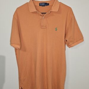 Polo by Ralph Lauren Men's Orange Polo Shirt